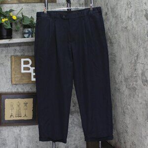 George Mens Pleated Dress Suit Pants Navy Blue 40x30